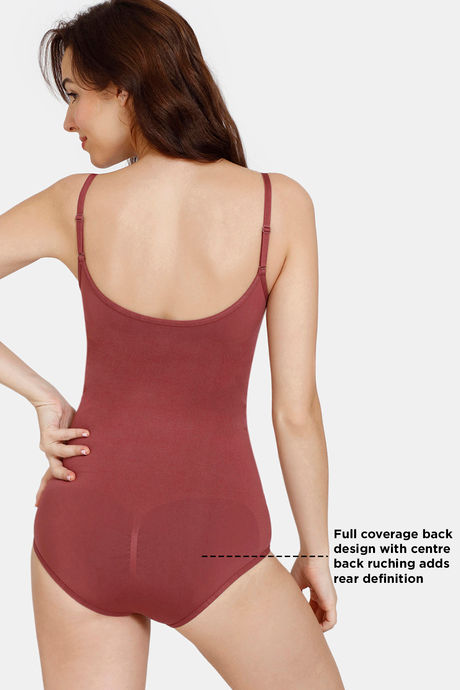 Zivame All Day Seamless Bodysuit - Wild Ginger — image 5